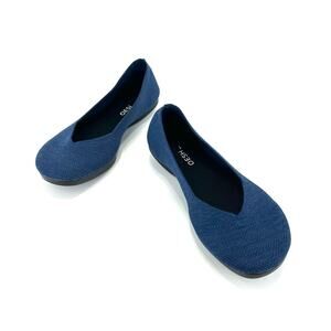 OESH The Dream Women Blue Flats Size 7 Stretch 3D Knit Breathable Flexible Light